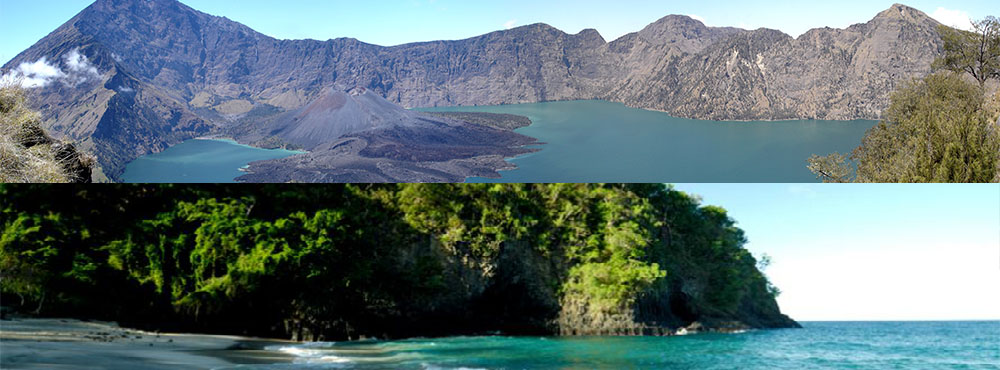 rinjani national park and moyo island